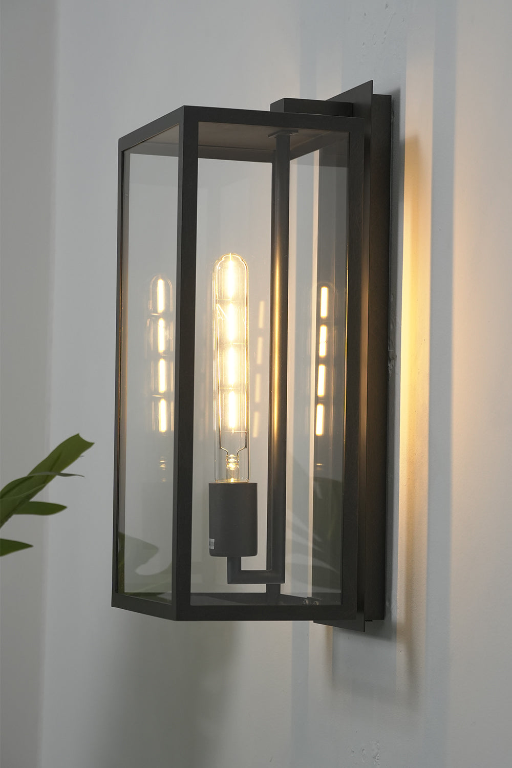 Brass Outdoor Box Lantern | detail | Samu  Lamp