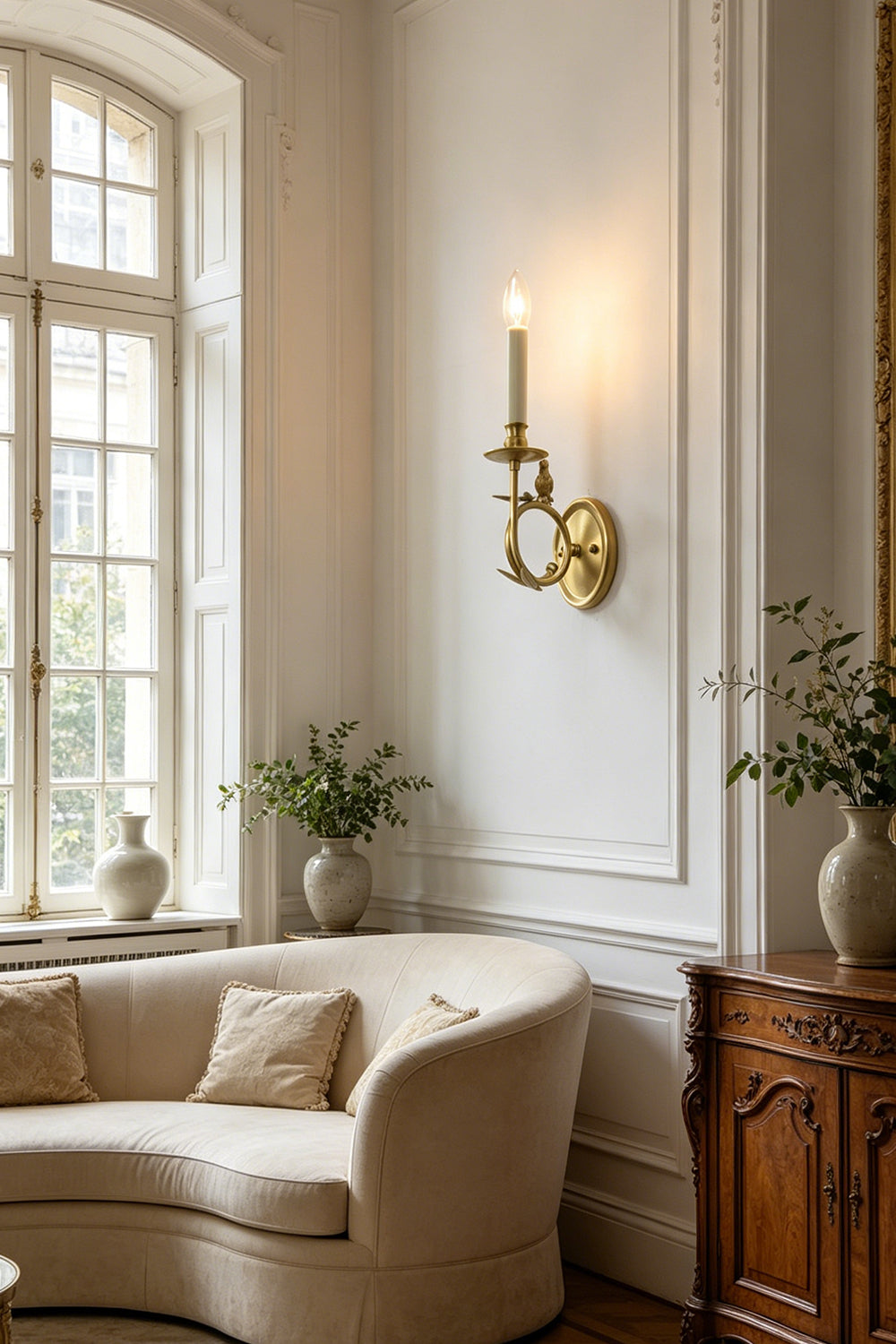 Brass Perched Bird Wall Light for Living room | Samu Lamp