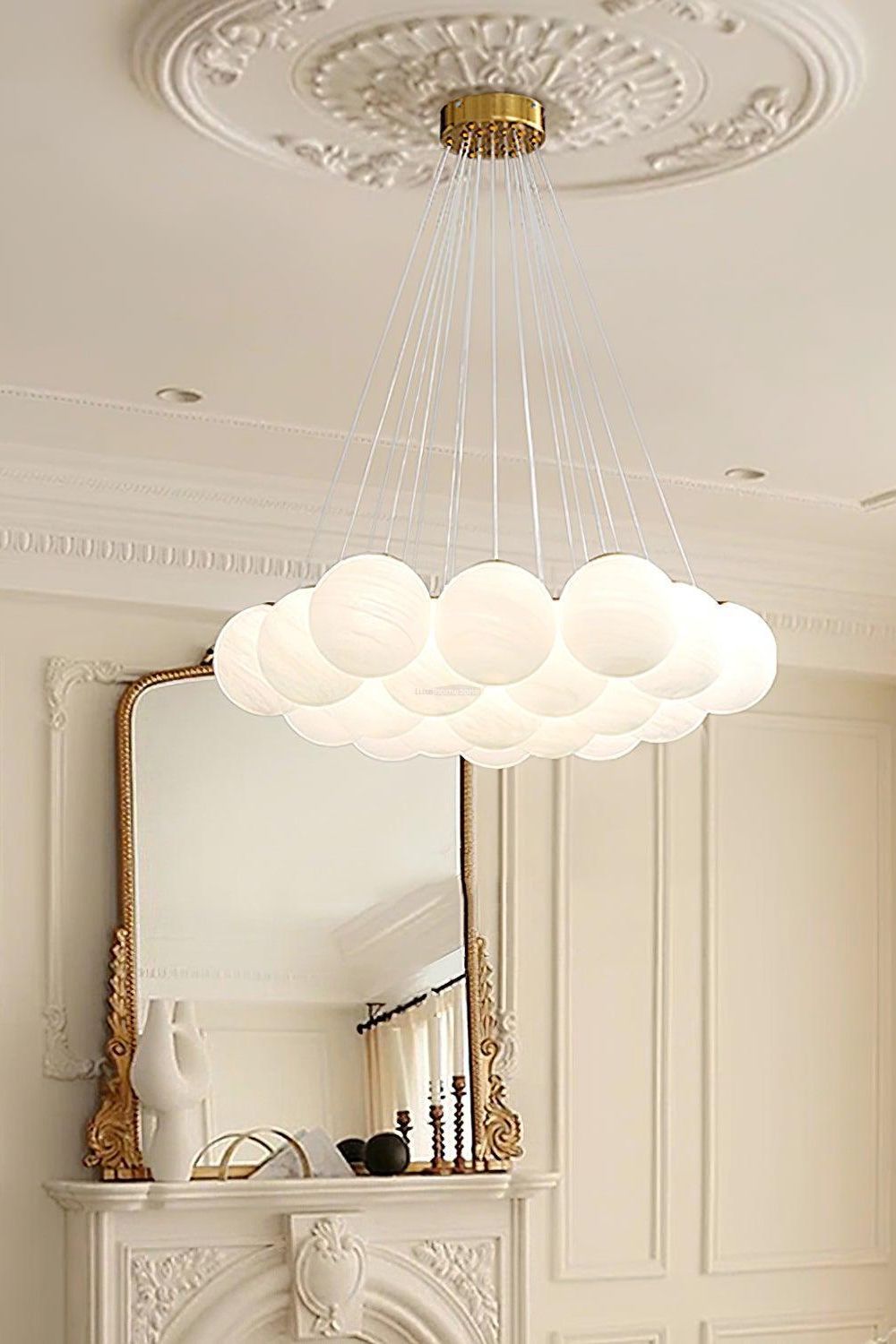 Bubble Glass Cluster Chandelier