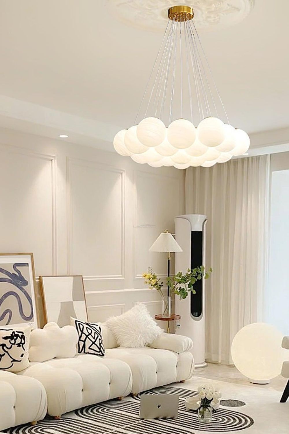 Bubble Glass Cluster Chandelier