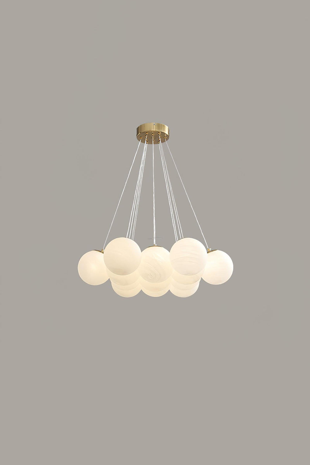 Bubble Glass Cluster Chandelier