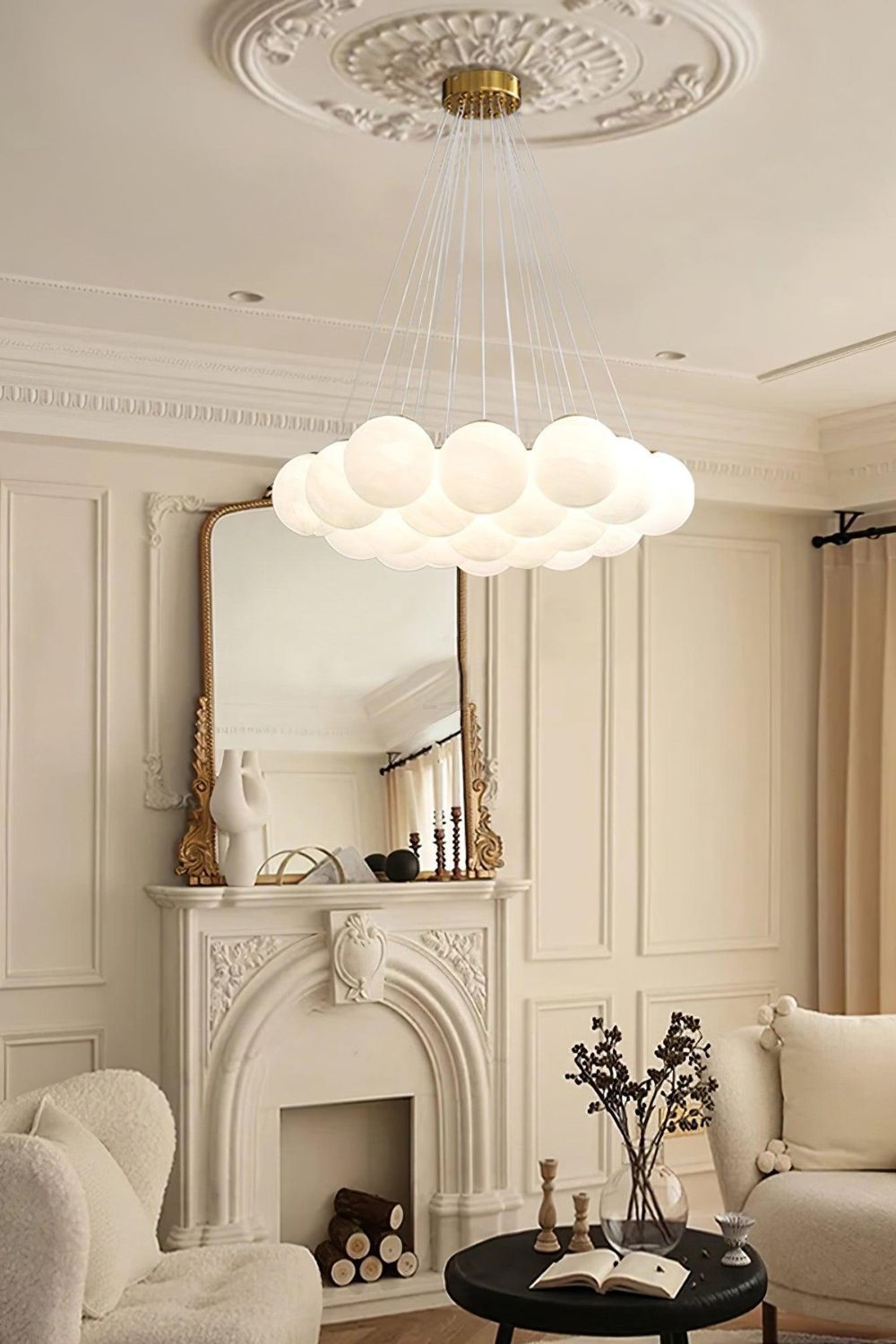 Bubble Glass Cluster Chandelier