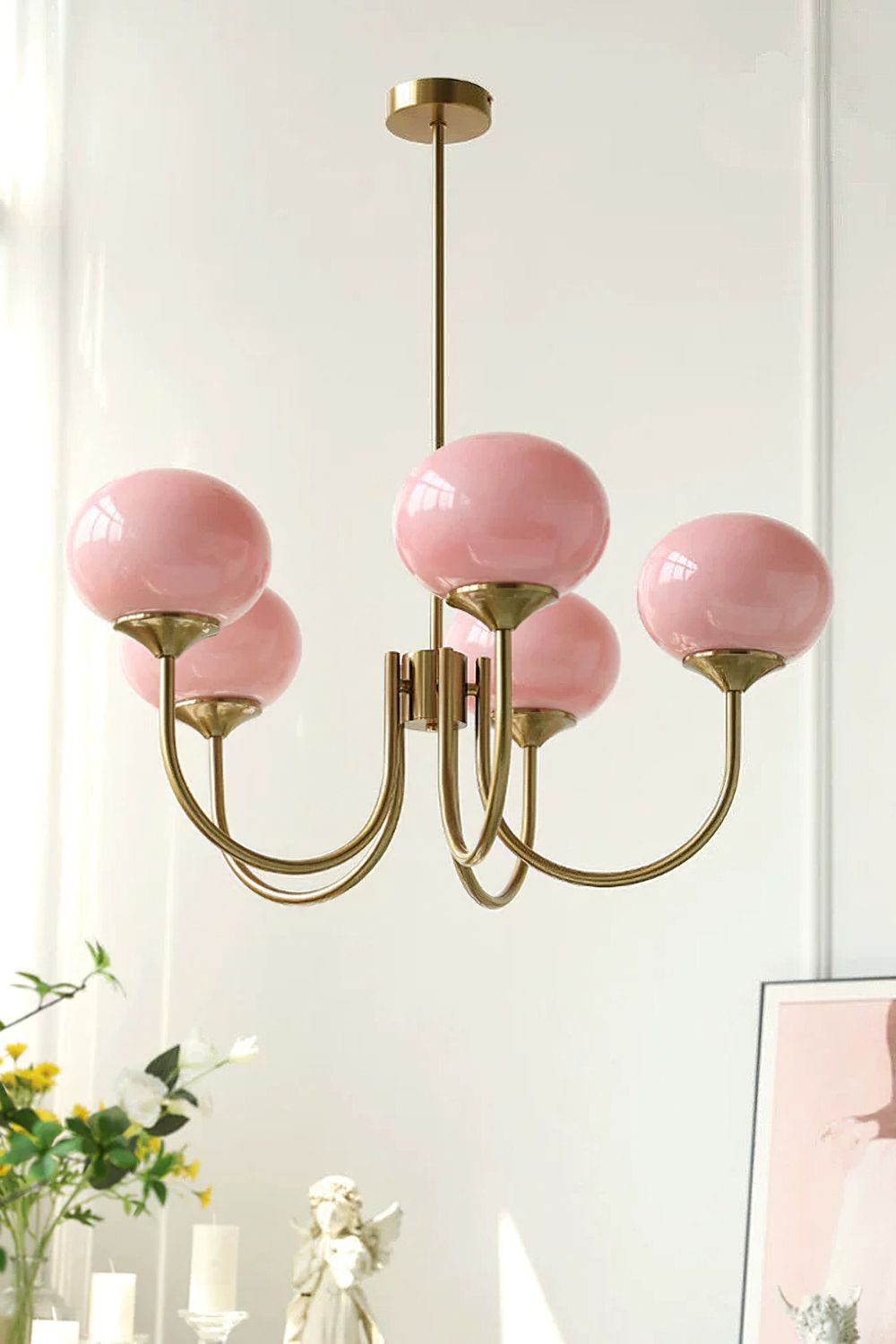 Bubble Glass Marshmallow Chandelier