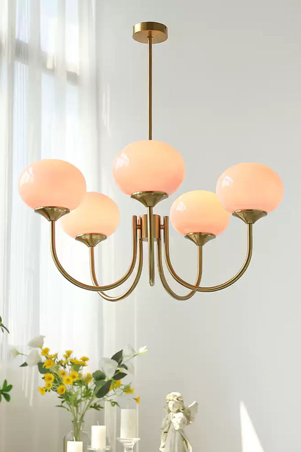 Bubble Glass Marshmallow Chandelier