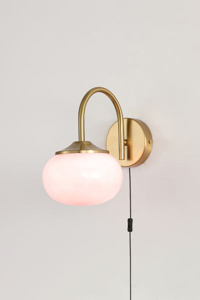 Bubble Glass Marshmallow Sconce Plug Version