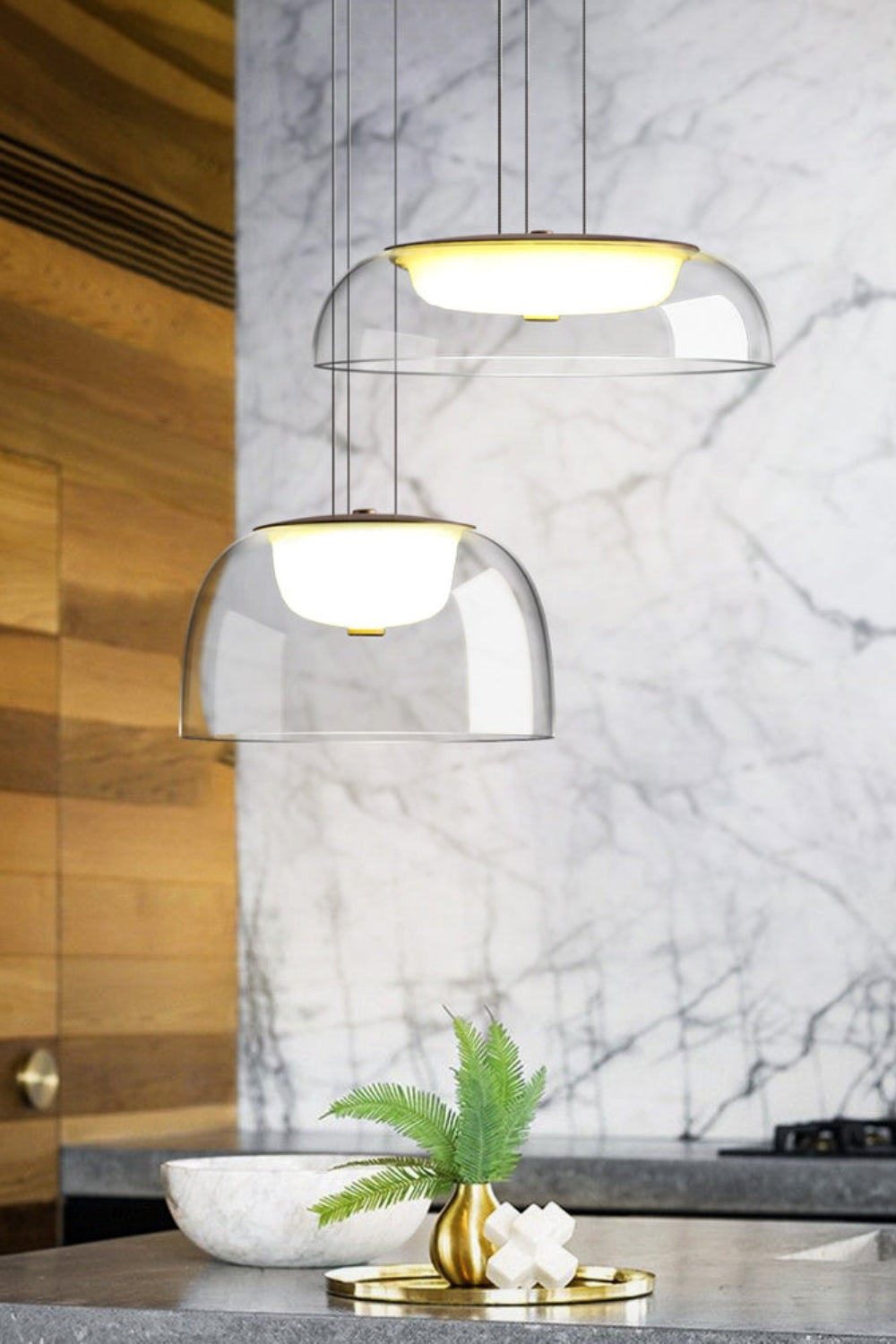 CLIFTON Glass Pendant Light - SamuLighting