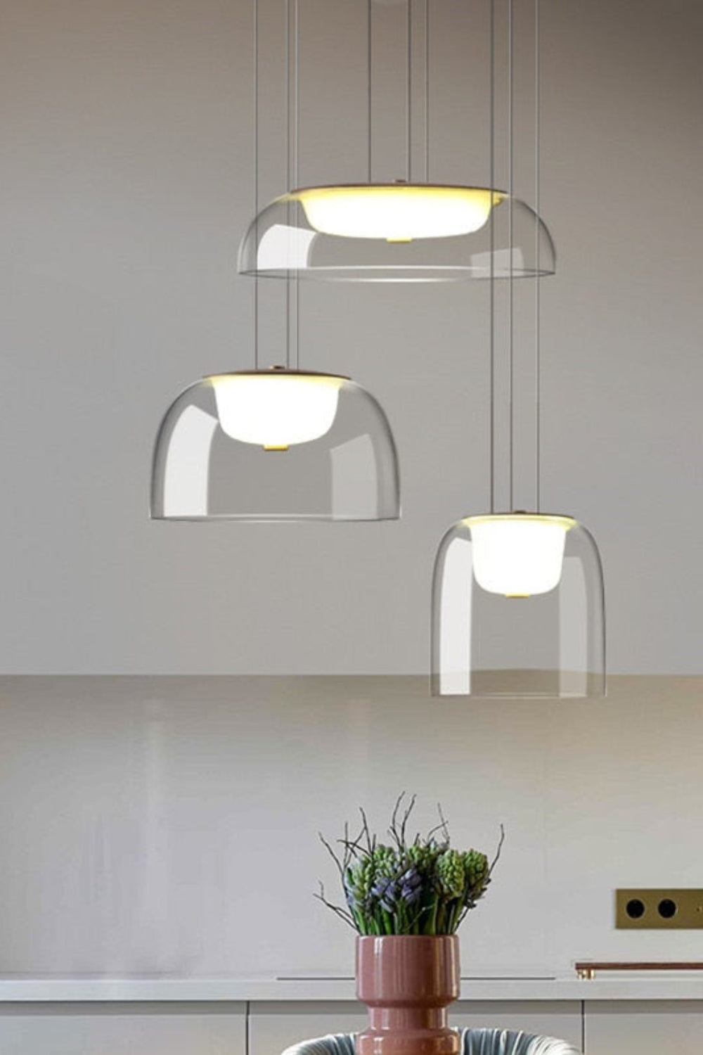 CLIFTON Glass Pendant Light - SamuLighting