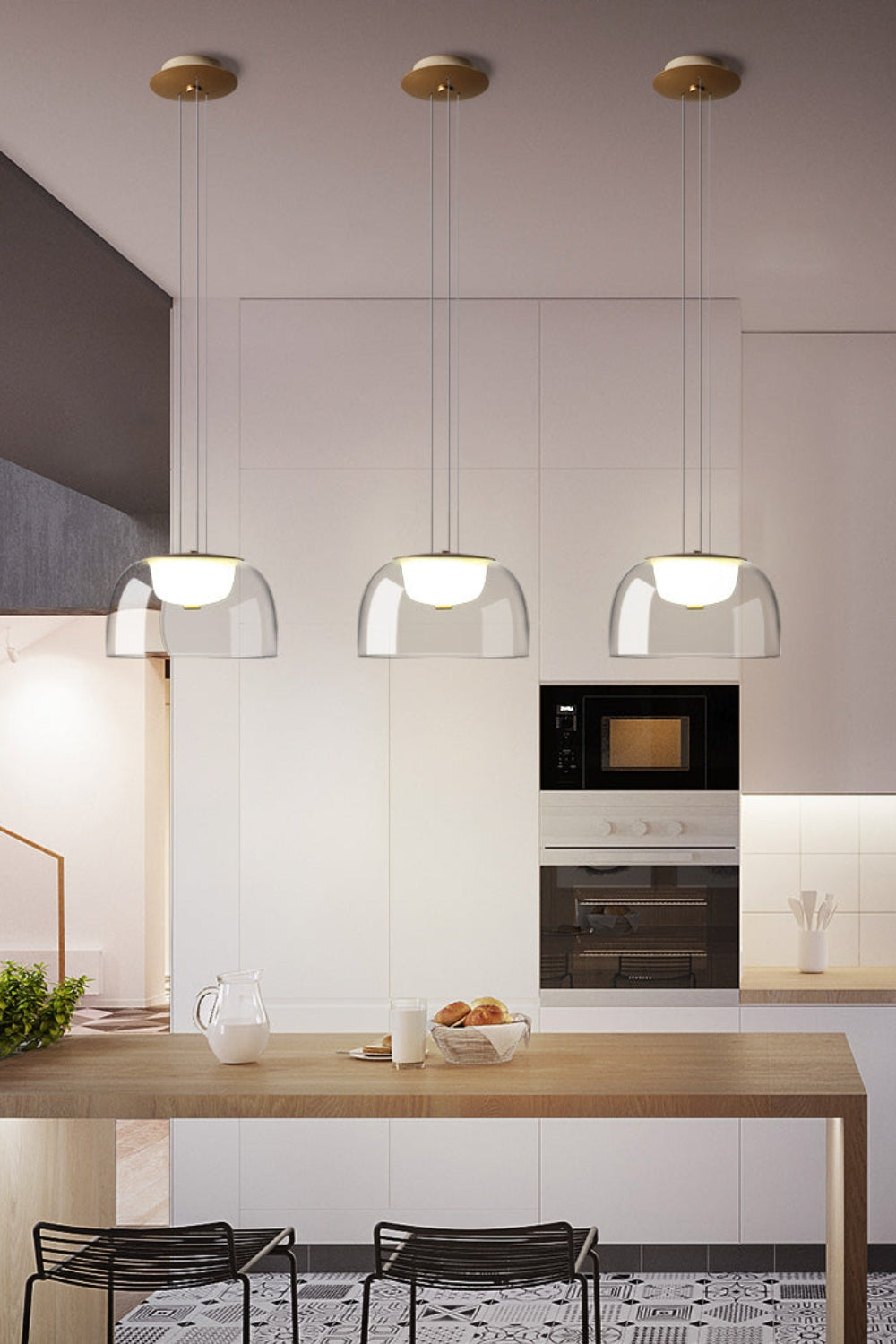 CLIFTON Glass Pendant Light - SamuLighting