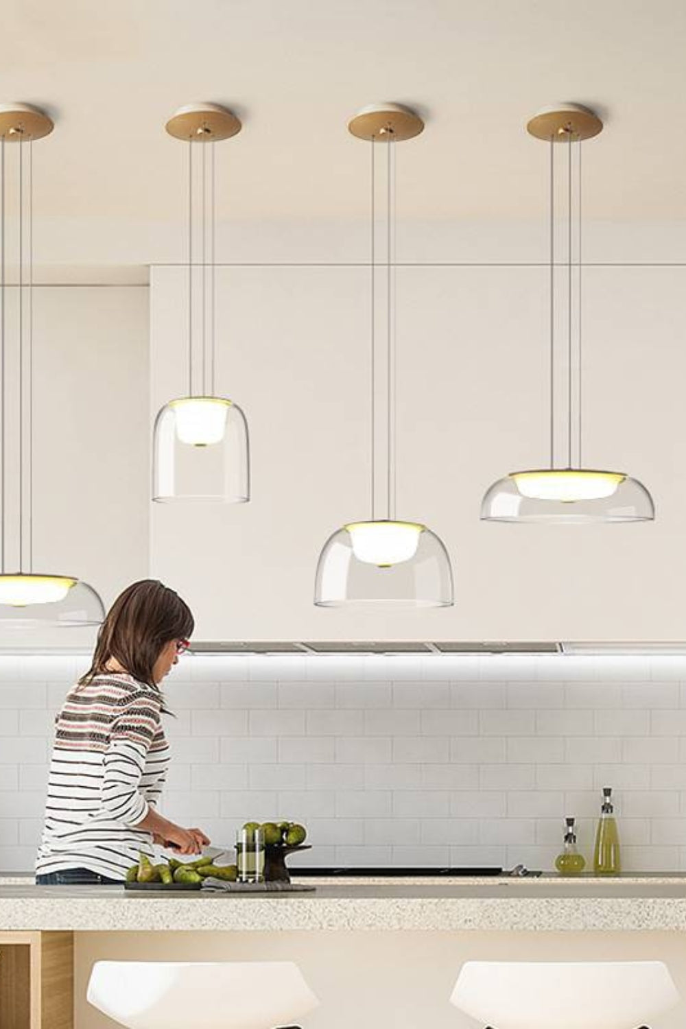 CLIFTON Glass Pendant Light - SamuLighting