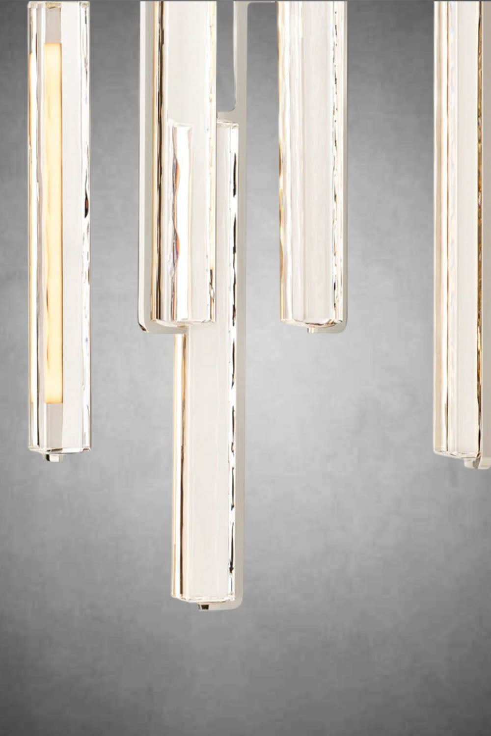 Cassian Cascading Crystal Ring Chandelier with hand-polished K9 crystal prisms, suspended elegantly for stunning light.