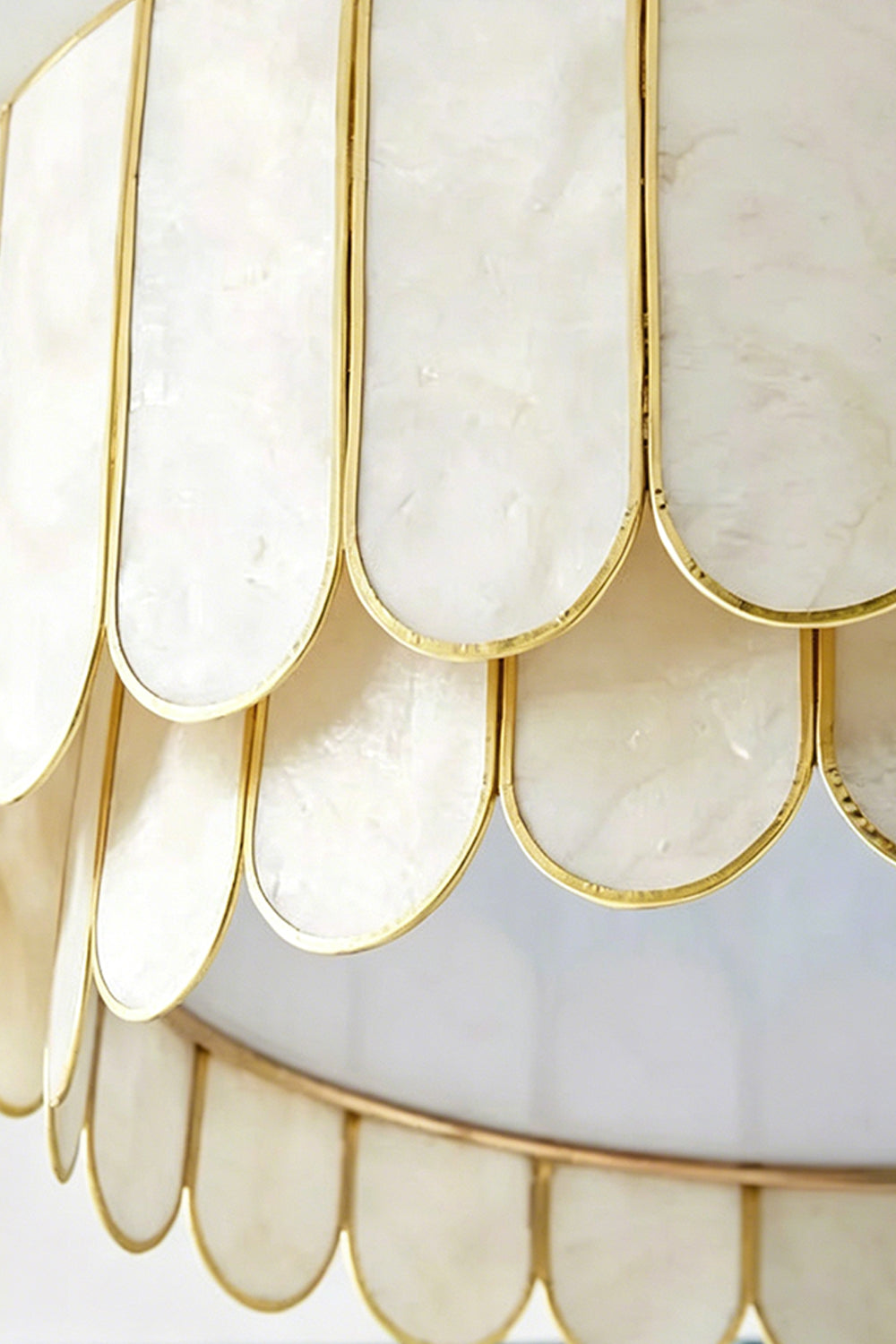Ceiling Luxury Shell Ceiling Light – SamuLighting