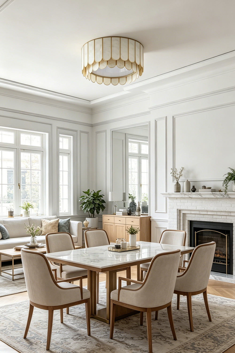 Ceiling Luxury Shell Ceiling Light for Living room | Samu Lamp
