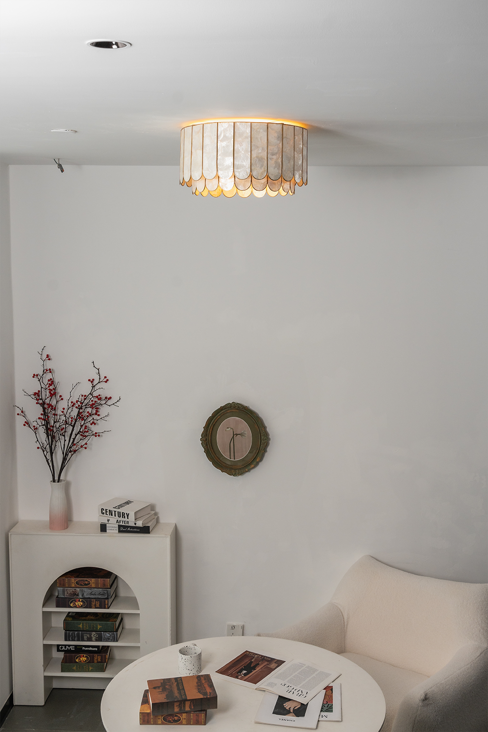 Shell Shop Ceiling Design Ceiling Luxury Shell Ceiling Light – SamuLighting