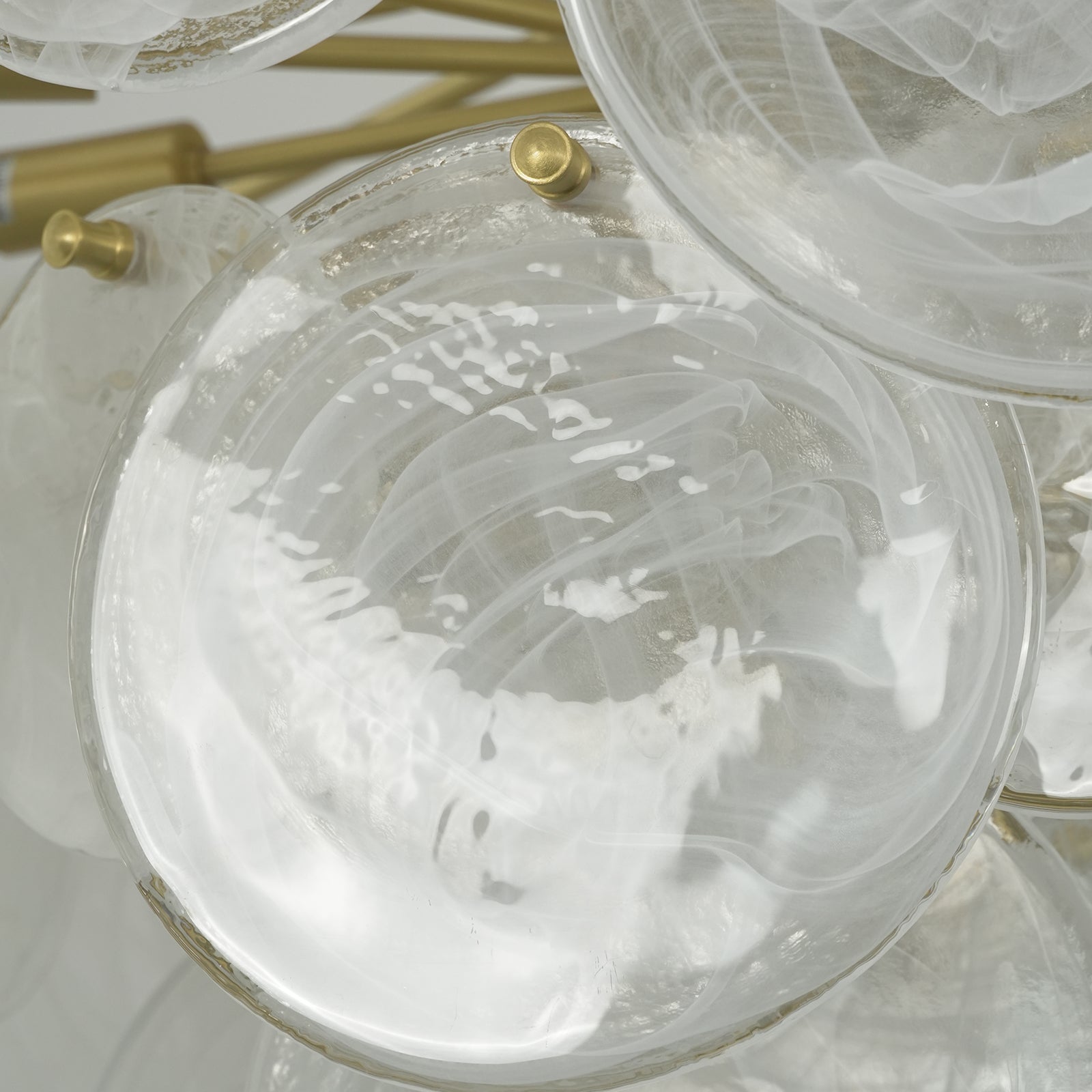 Hand-Formed Textured Glass Discs