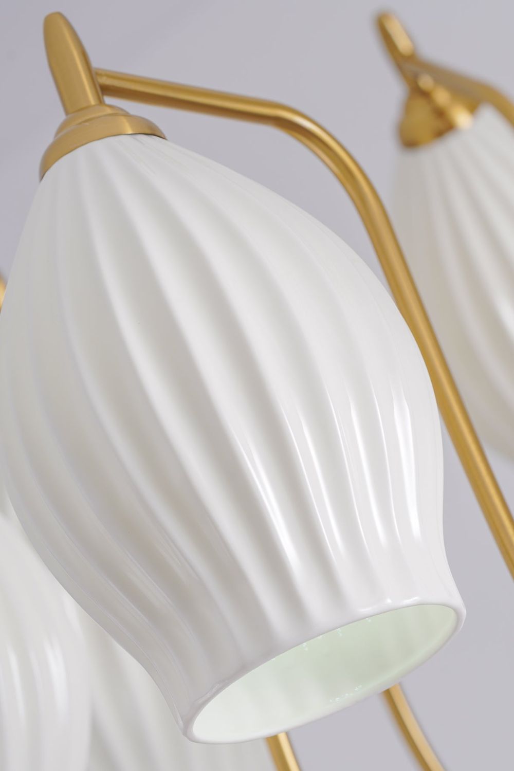 Ceramic Ribbed Chandelier - SamuLighting