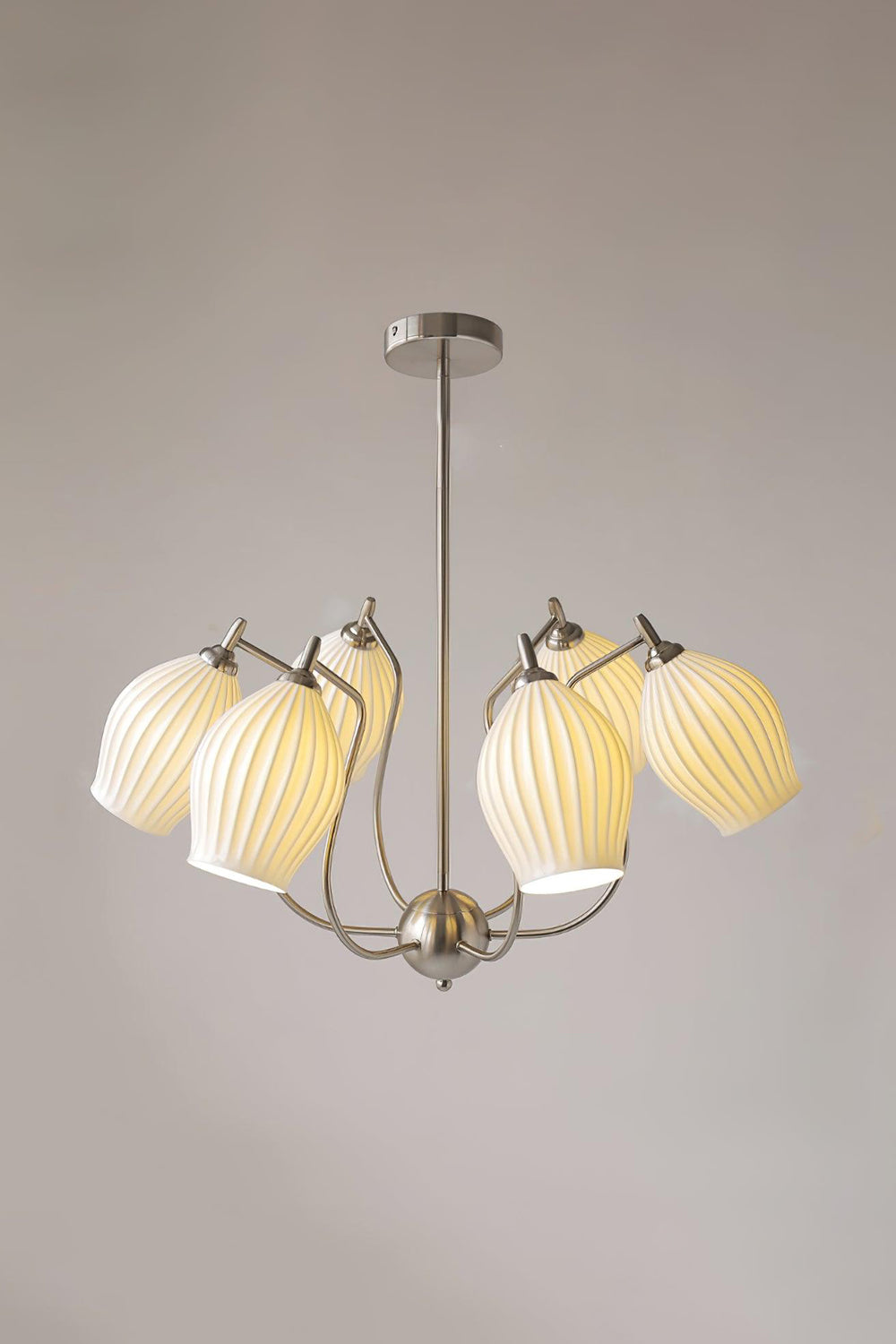 Ceramic Ribbed Chandelier - SamuLighting