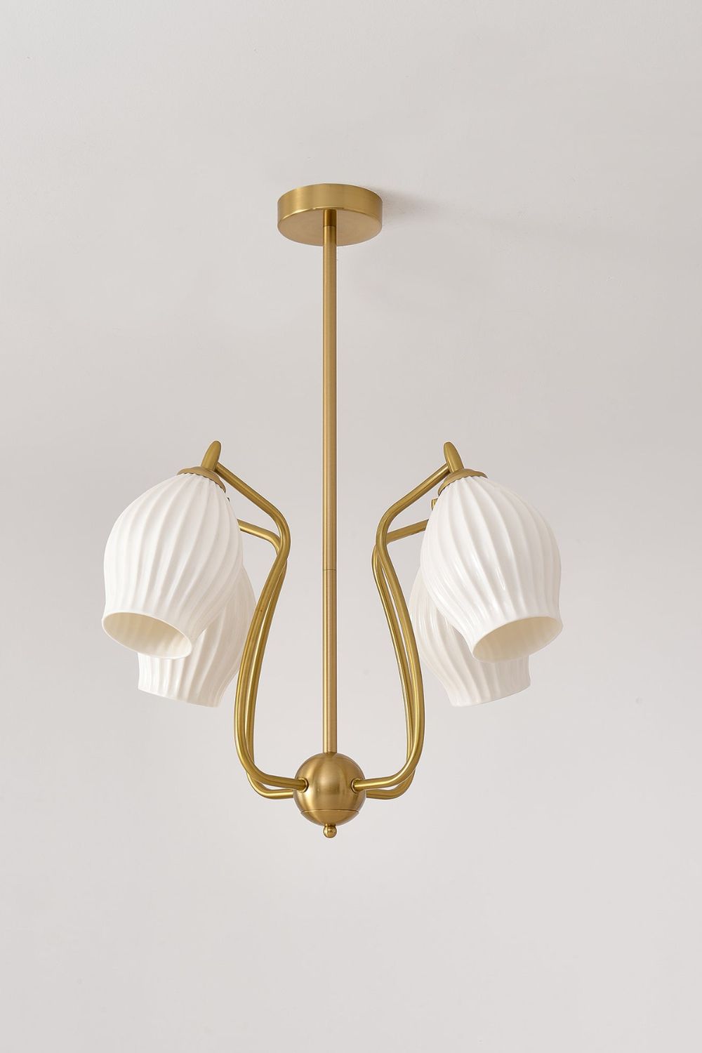 Ceramic Ribbed Chandelier - SamuLighting