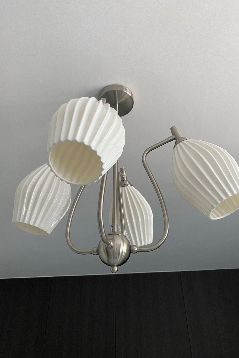 Ceramic Ribbed Chandelier - SamuLighting