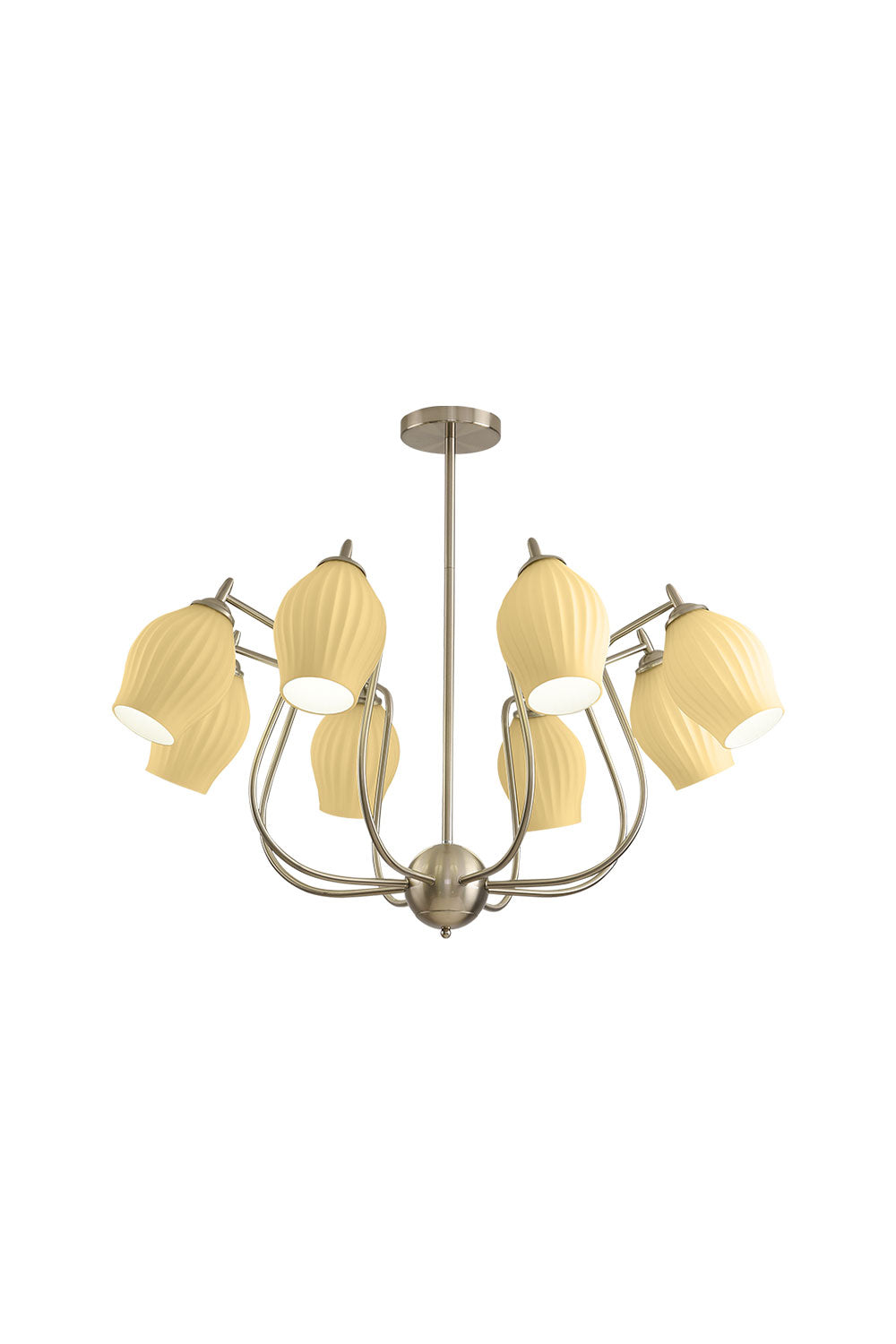 Ceramic Ribbed Chandelier - SamuLighting