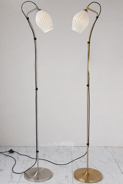 Ceramic Ribbed Floor Lamp - SamuLighting