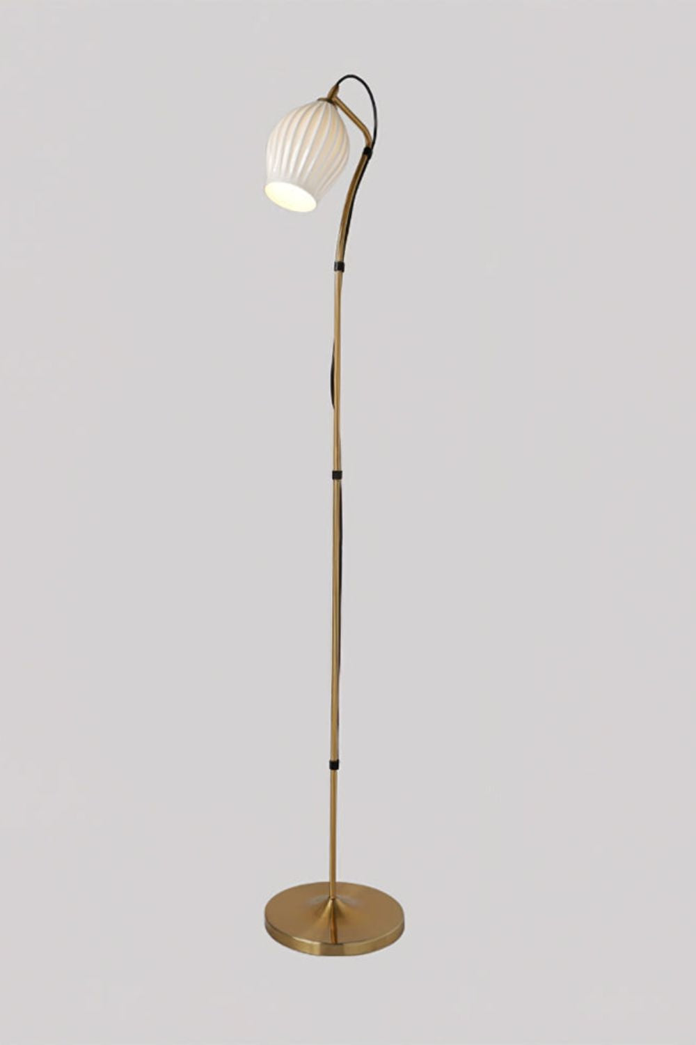 Ceramic Ribbed Floor Lamp - SamuLighting