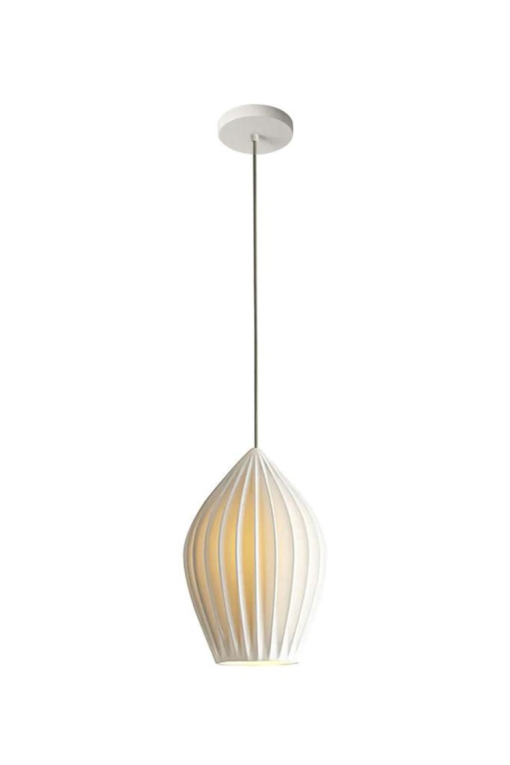 Ceramic Ribbed Pendant light - SamuLighting