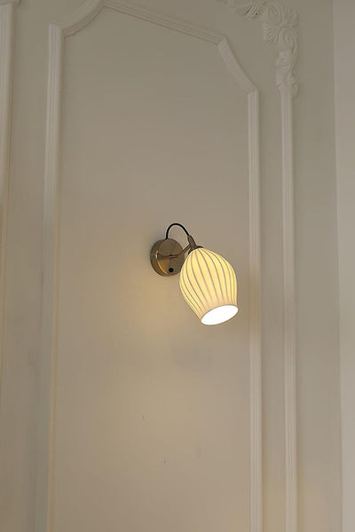 Ceramic Ribbed Wall light - SamuLighting
