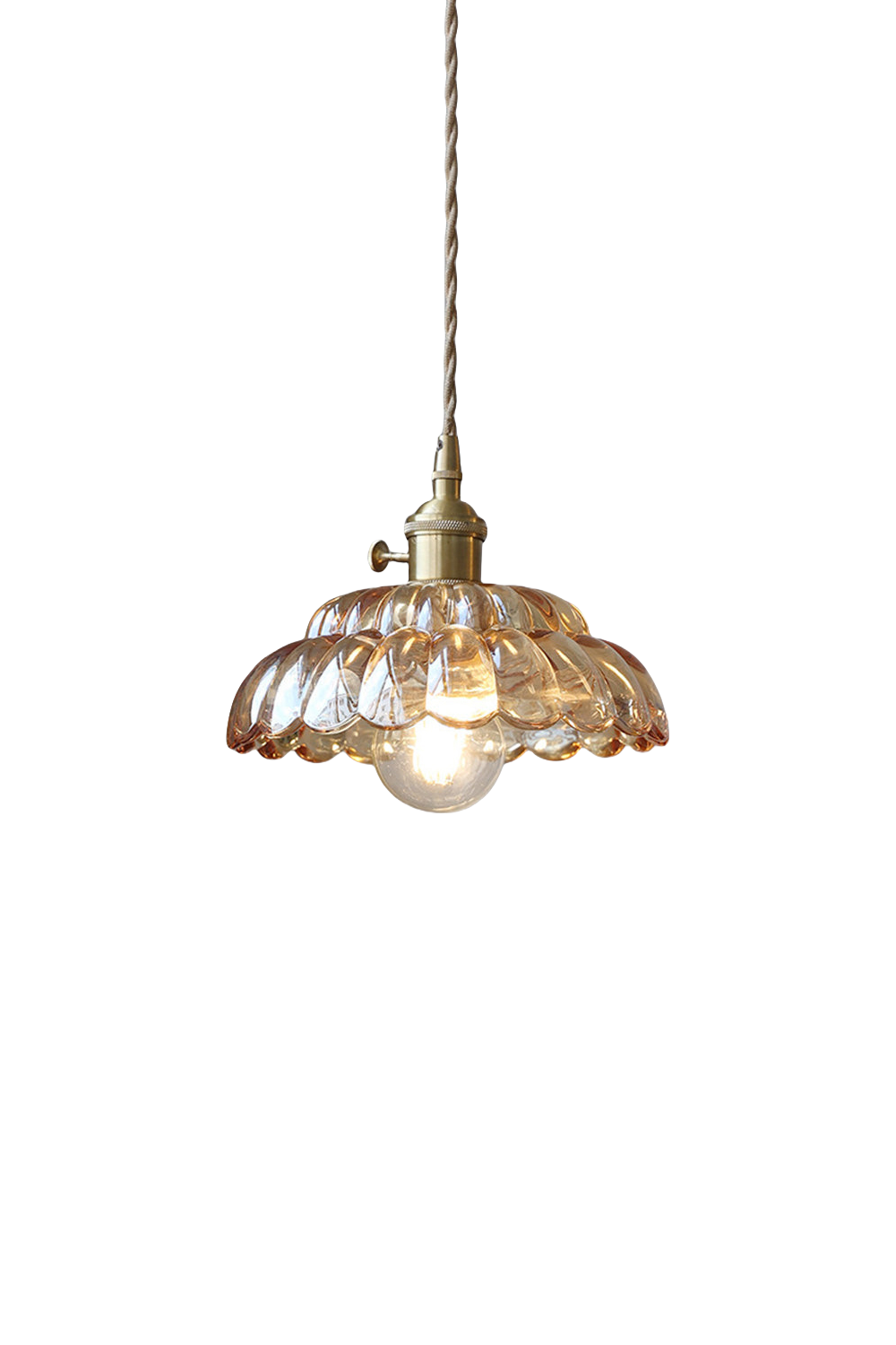 Clear Blossom Glass Shade Pendant Lamp