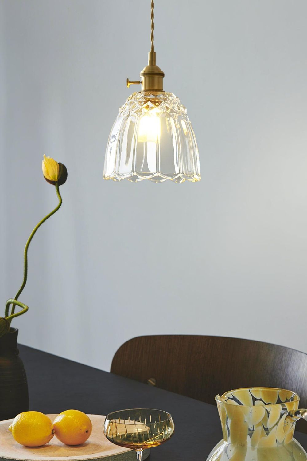 Clear Glass Fulbright Pendant Light