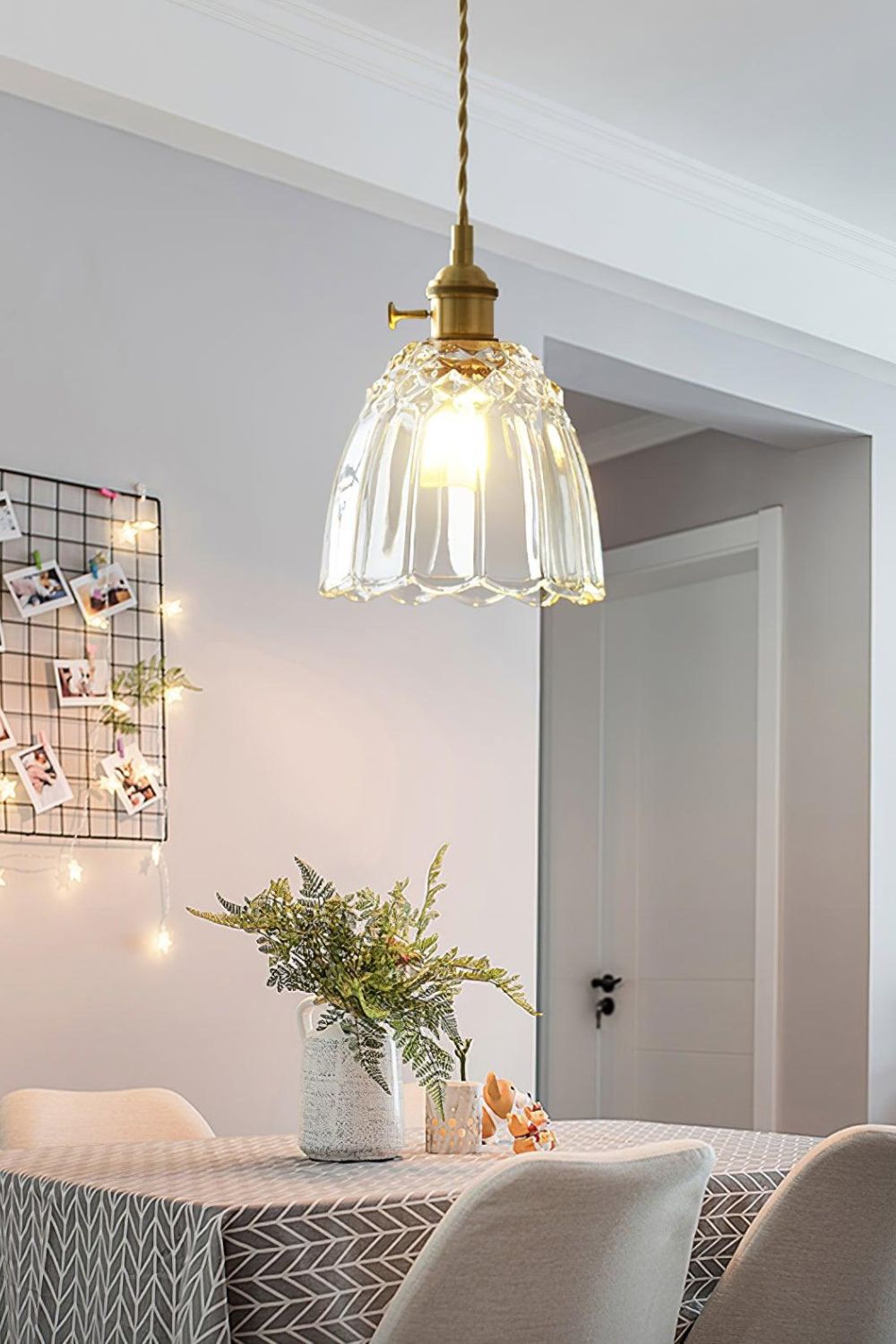 Clear Glass Fulbright Pendant Light