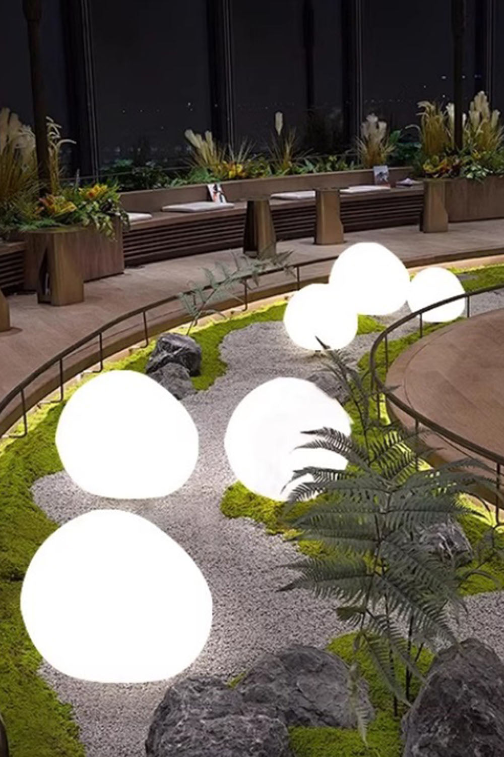 Cobblestone Outdoor Floor Lamp