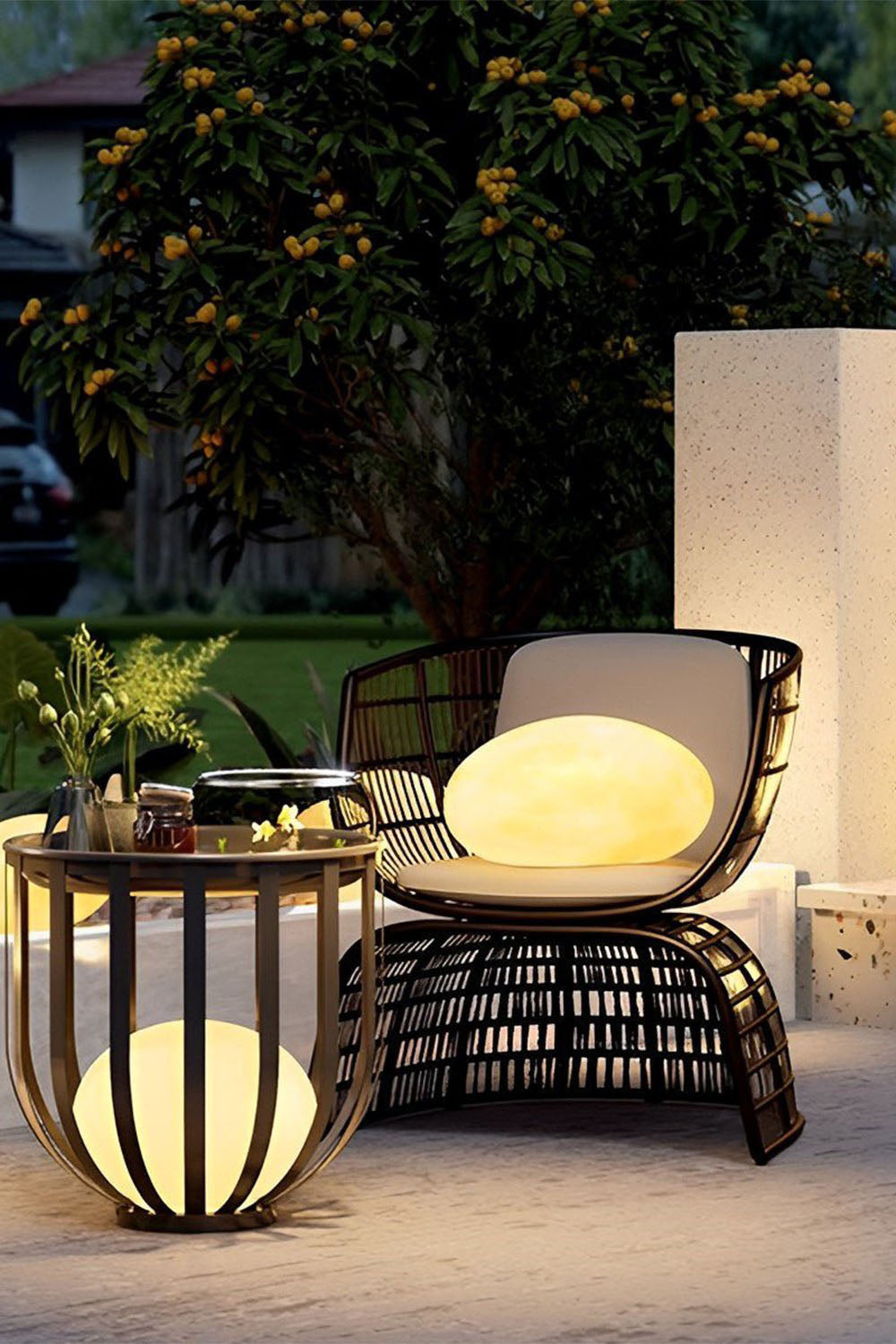Cobblestone Outdoor Floor Lamp