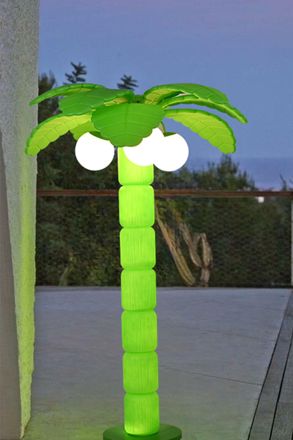 Coconut Tree Outdoor Floor Lamp