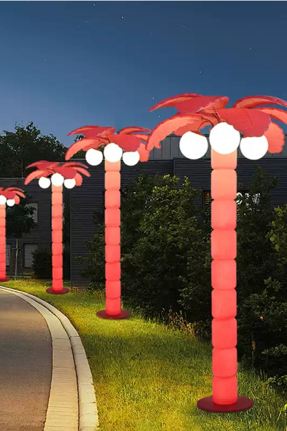 Coconut Tree Outdoor Floor Lamp
