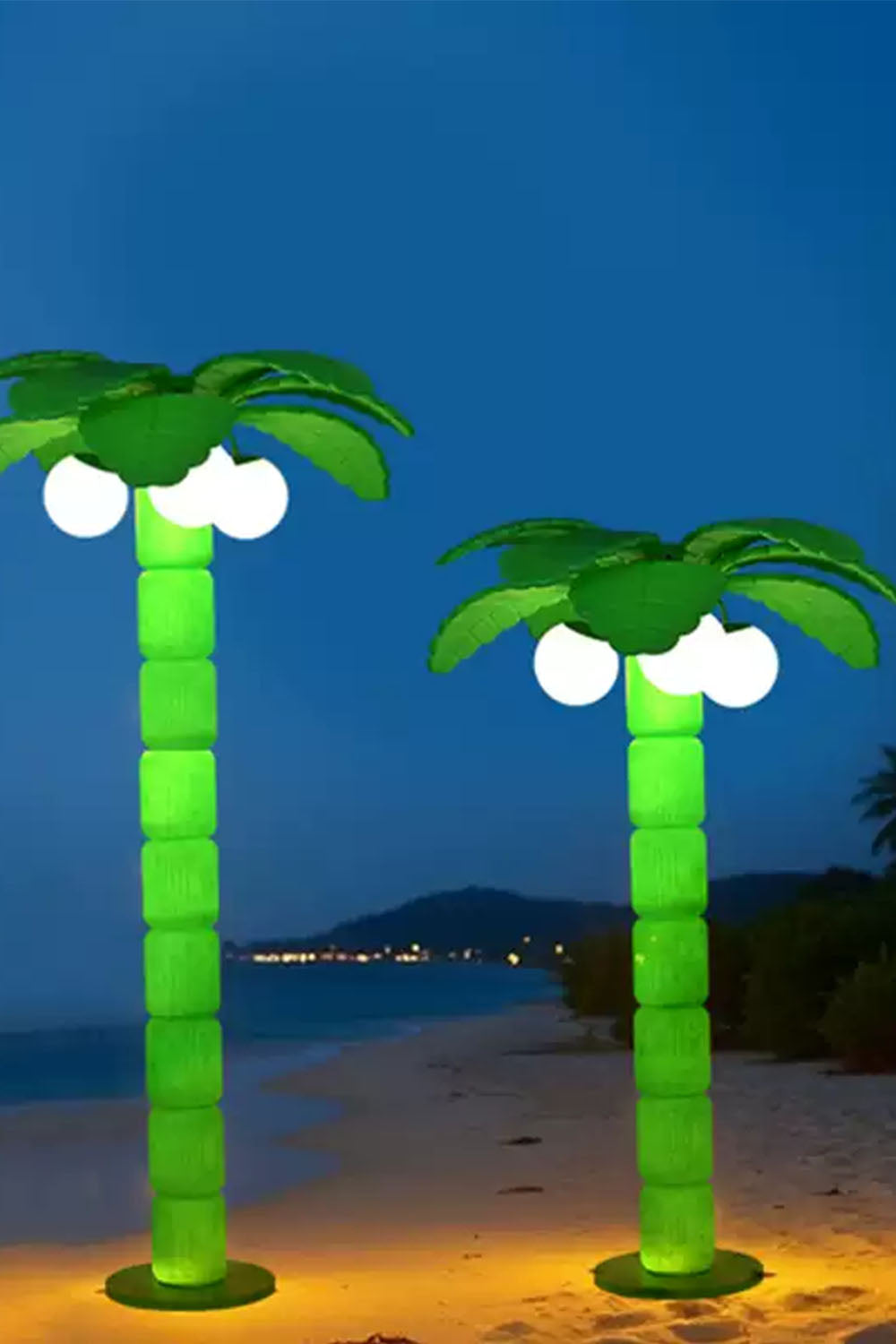 Coconut Tree Outdoor Floor Lamp