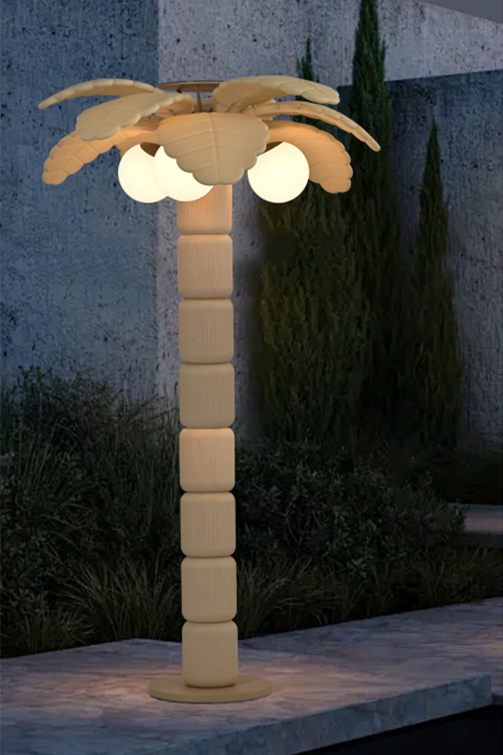 Coconut Tree Outdoor Floor Lamp