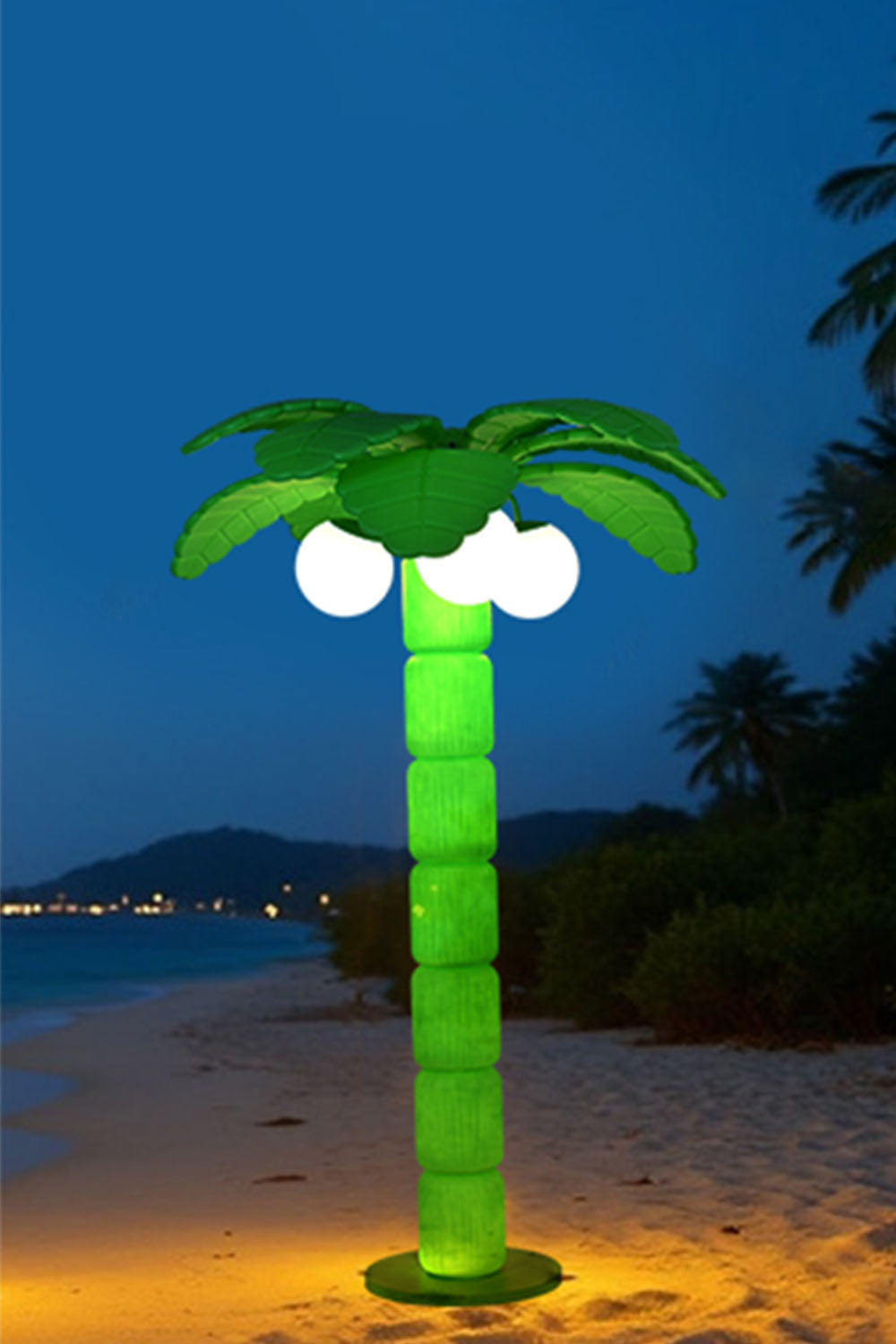 Coconut Tree Outdoor Floor Lamp