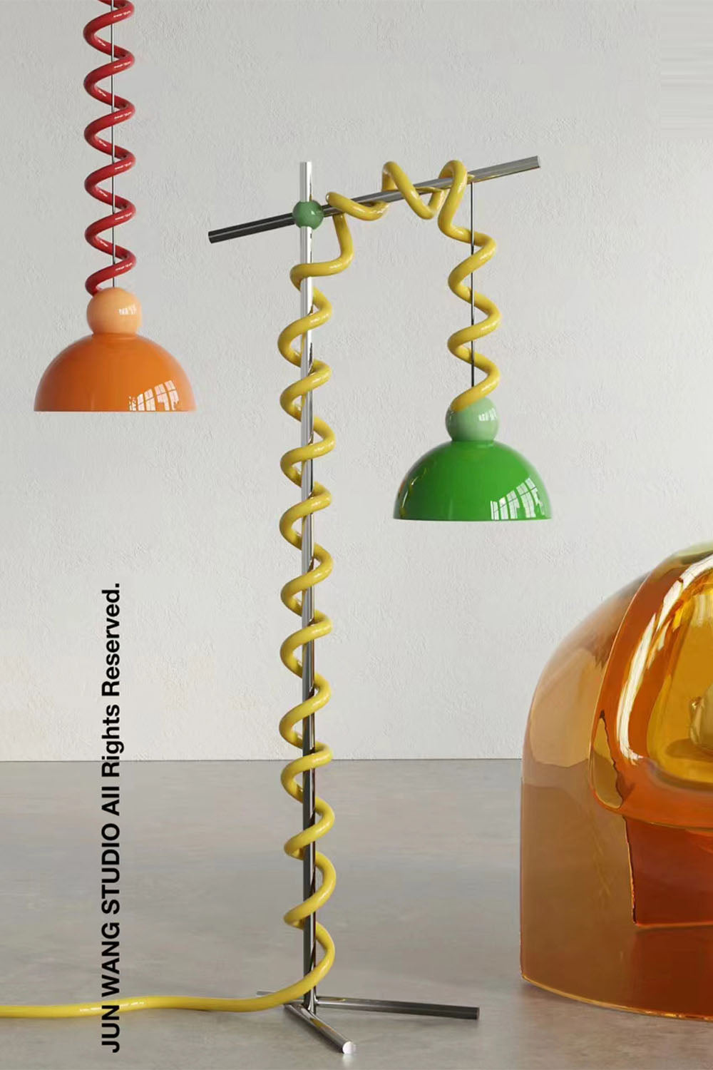 Coil Spring Pendant Light