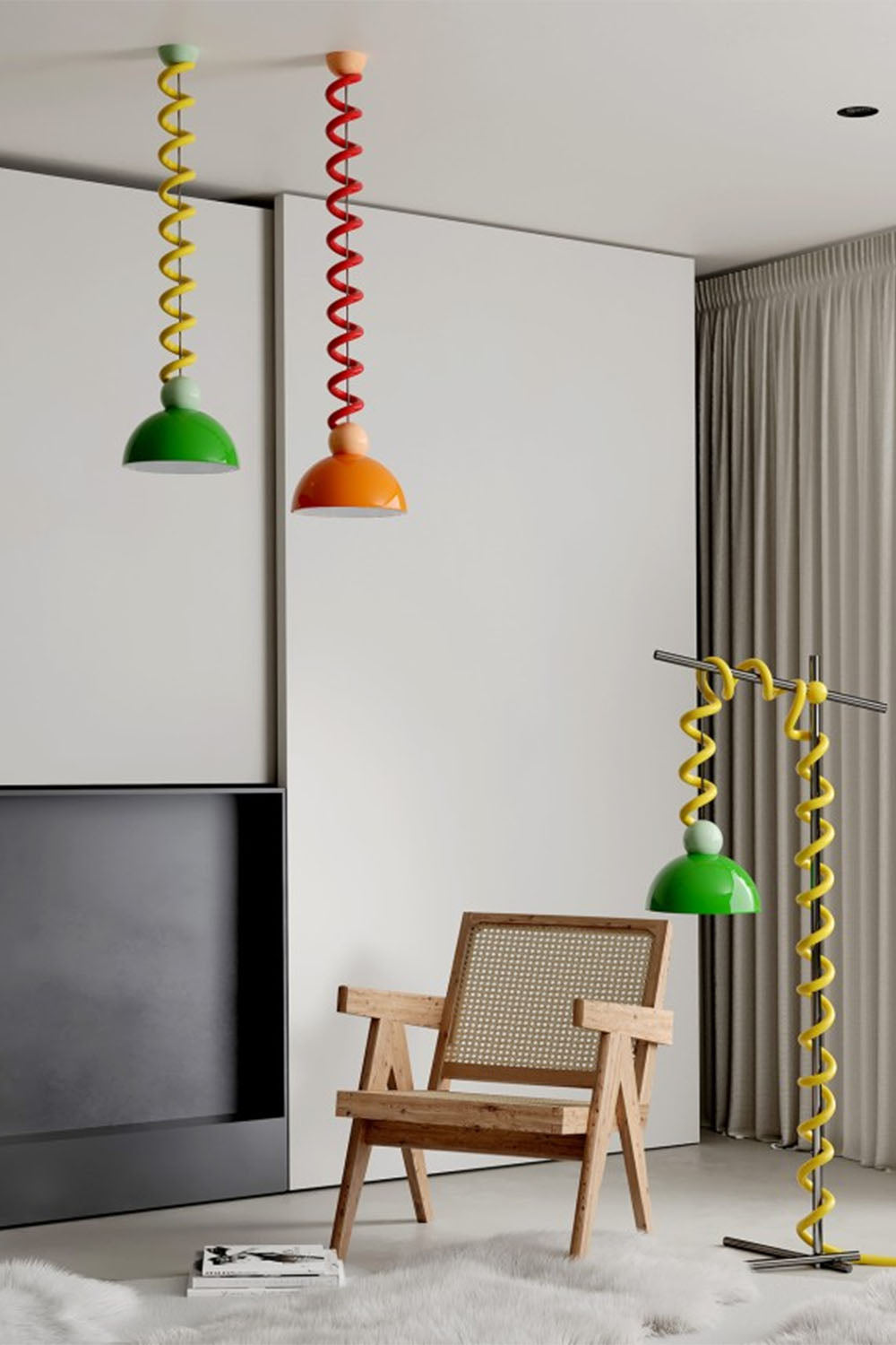 Coil Spring Pendant Light