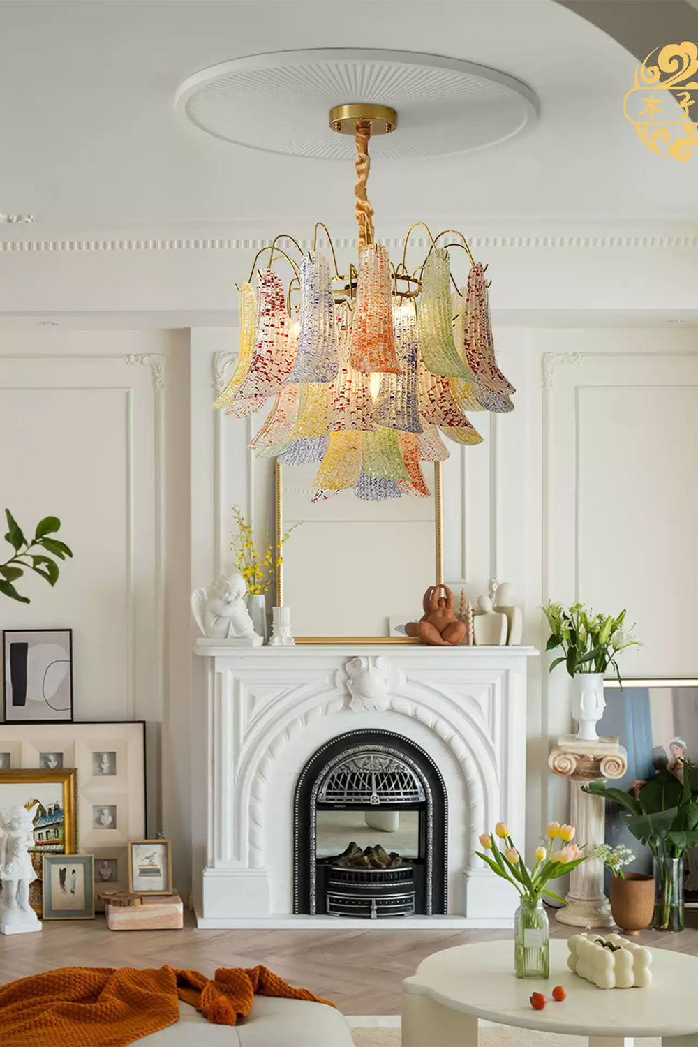 Colorful Murano Glass Chandelier