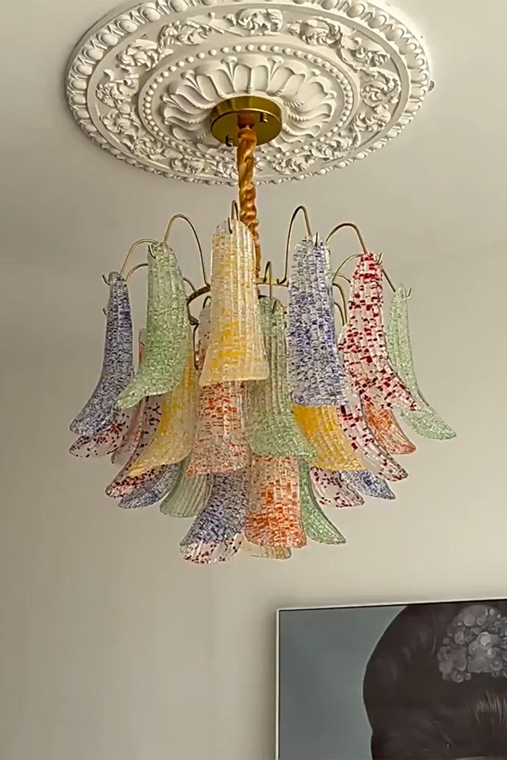 Colorful Murano Glass Chandelier
