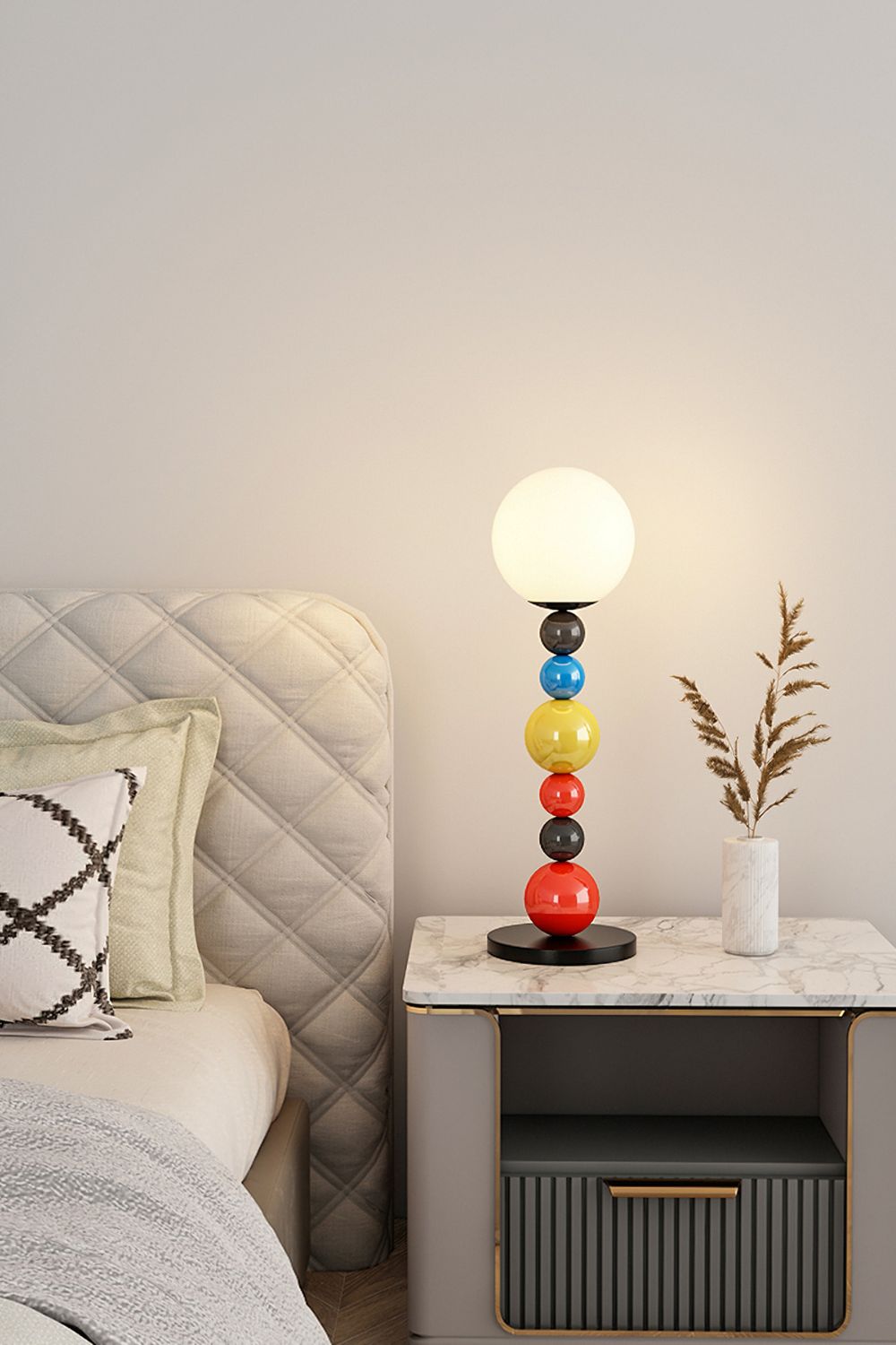 Colorful Round Ball Table Lamp