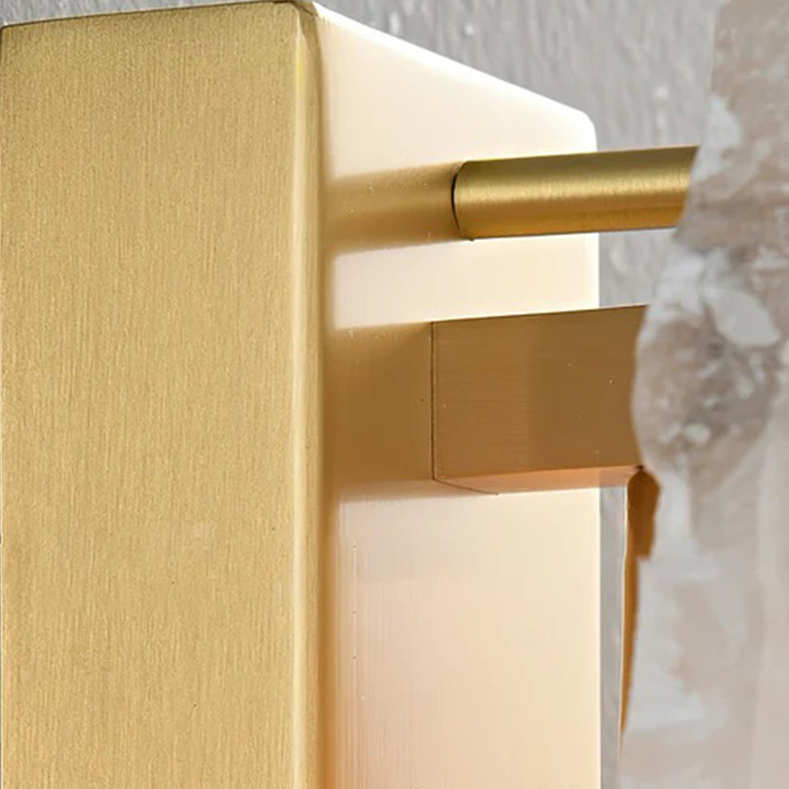 Brass Base, Squared to the Wall