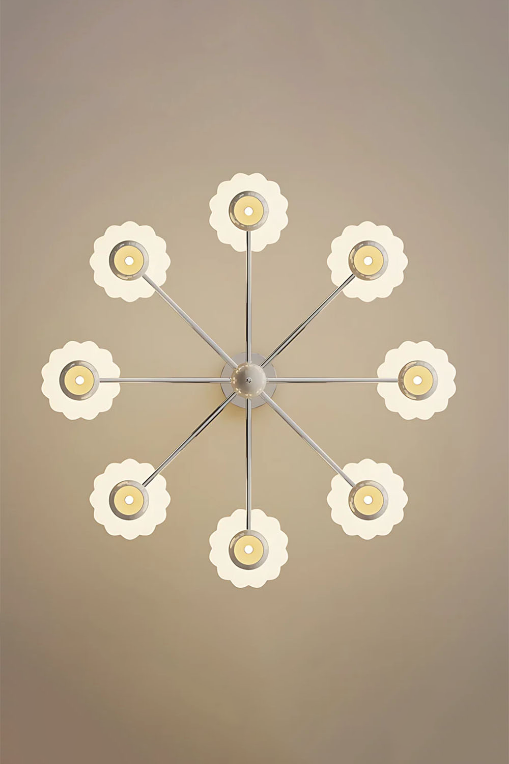 Cream Pumpkin Chandelier