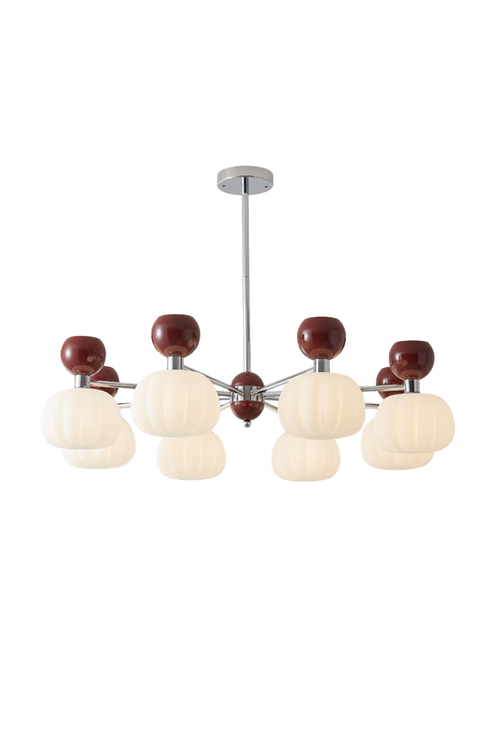 Cream Pumpkin Chandelier