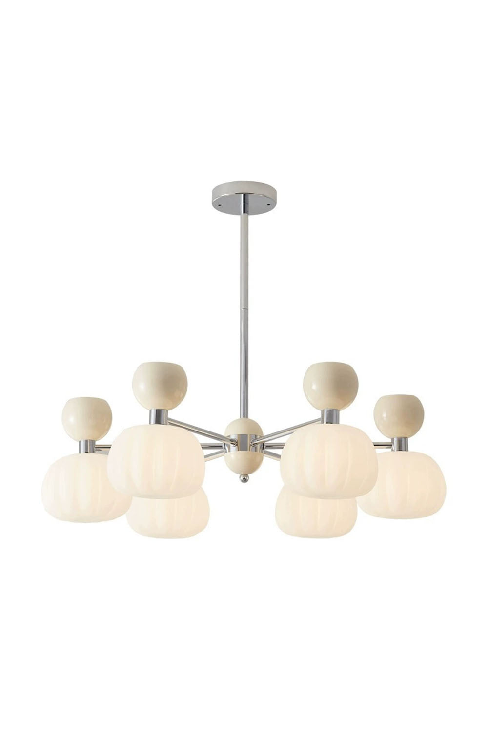 Cream Pumpkin Chandelier