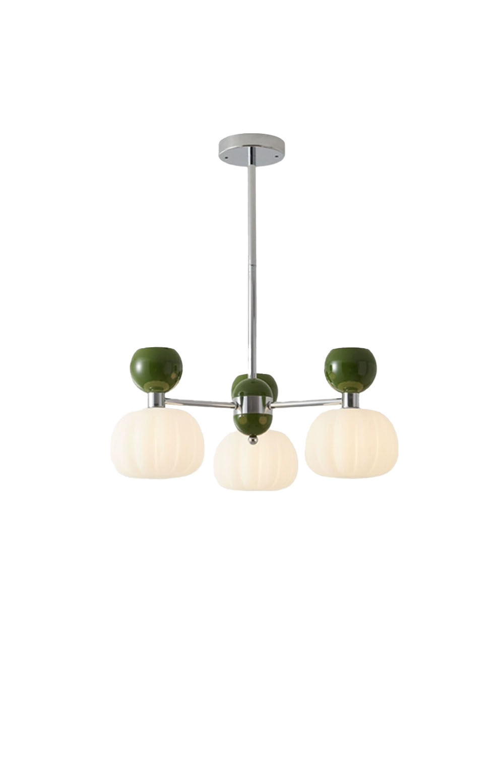 Cream Pumpkin Chandelier