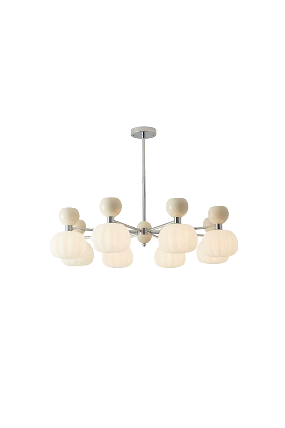 Cream Pumpkin Chandelier