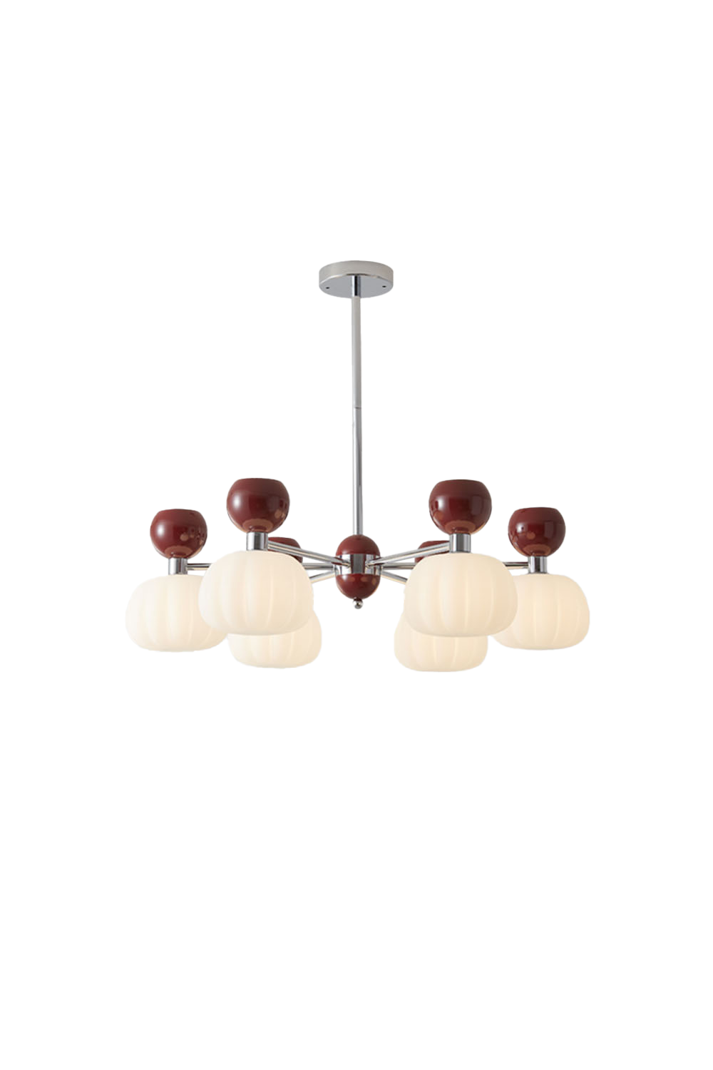 Cream Pumpkin Chandelier