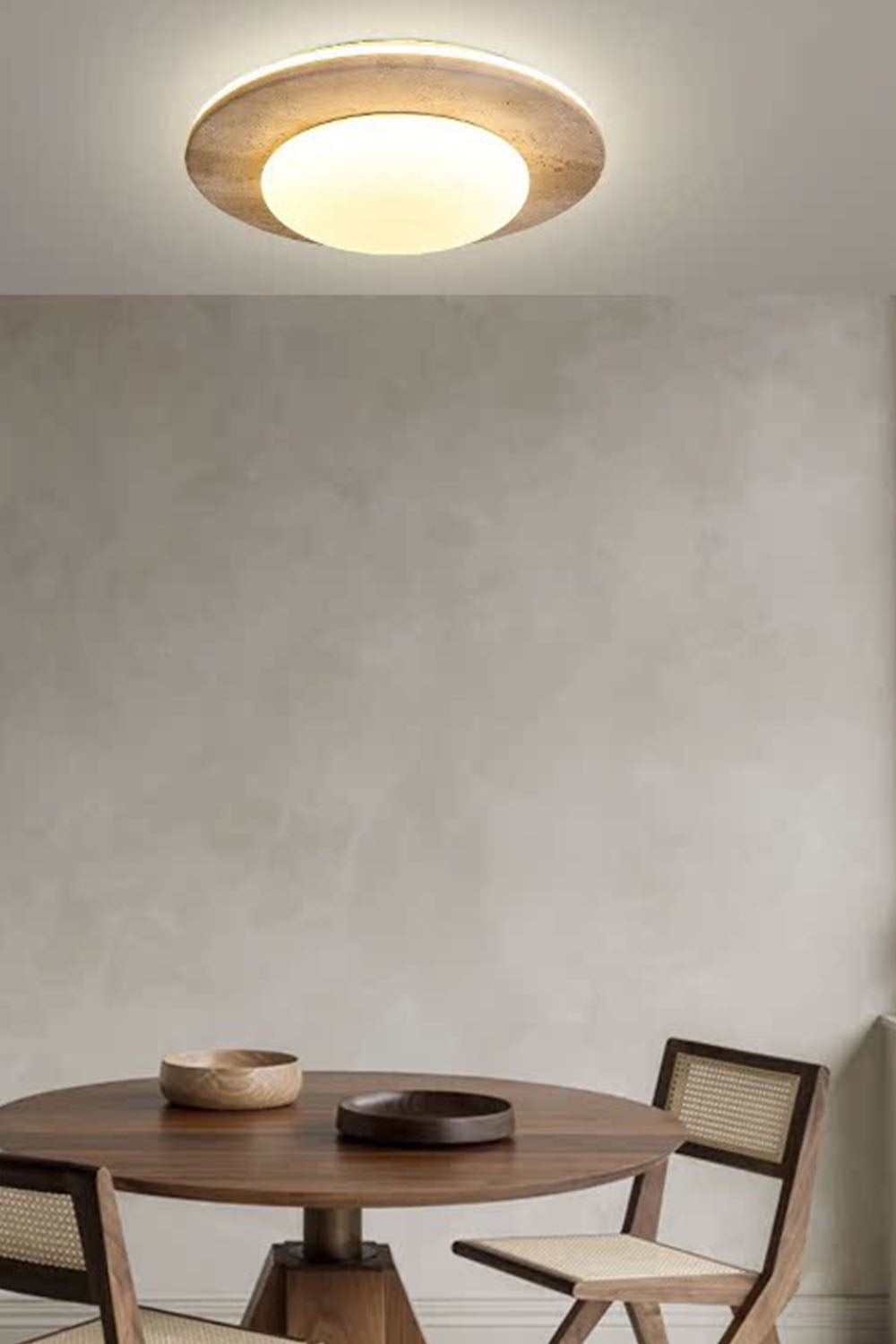 Cream Wabi-Sabi Ceiling Lamp